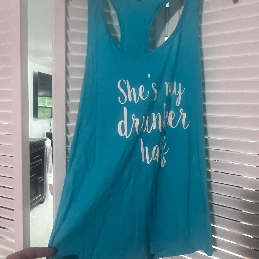Blue Graphic Tank Top women’s